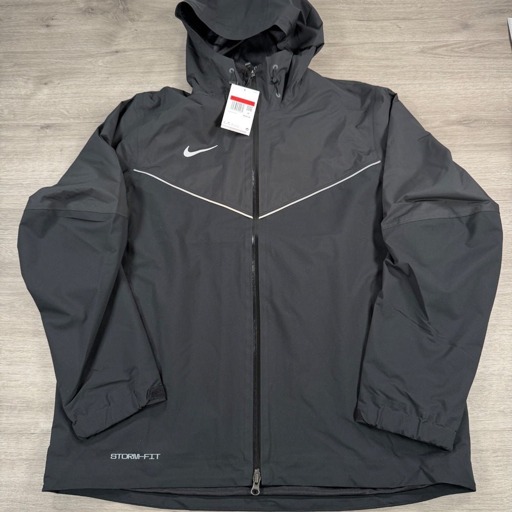 Nike STORM-FIT Waterproof Hypershield Pro Rain Jacket 3M Black DA4967-010 Large
